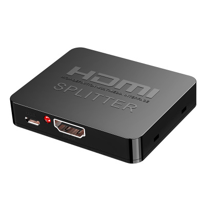 環保包裝迷你HDMI切換器一分二4Kx2K視頻切換器支持3D HDMI1分2(顏色隨機)