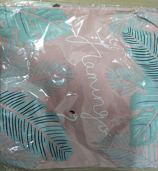 韓國簡約百搭環保購物小清新帆布袋單肩包(粉色2)