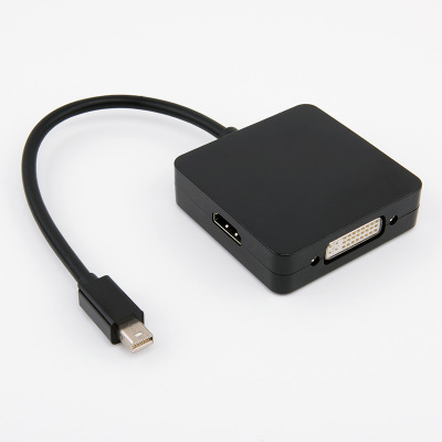 螢幕顯示器轉接線 Mini DP Displayport轉VGA+HDMI+DVI轉換線 Macbook(白色)