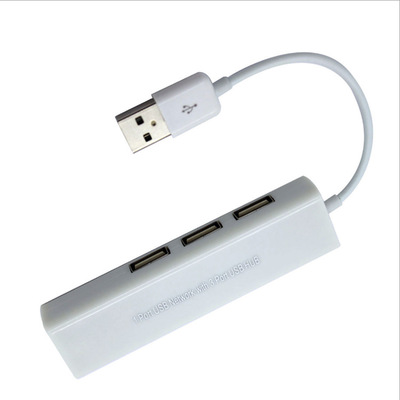  環保包裝 USB TO RJ45 10/100Mbps USB HUB集線器(顏色隨機)