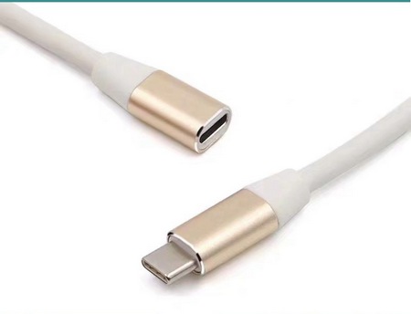type-c延長線全功能16芯公轉母USB3.1傳輸線鋁合金外殼(顏色隨機)1M