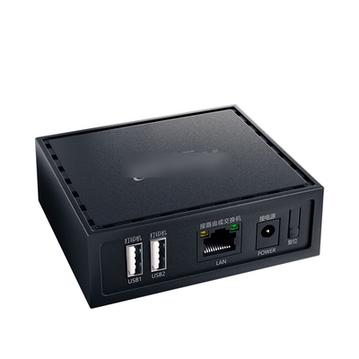 有線分享列印伺服器USB2.0連接埠快速乙太網路列印伺服器(USB*2)(終保)(黑/白)