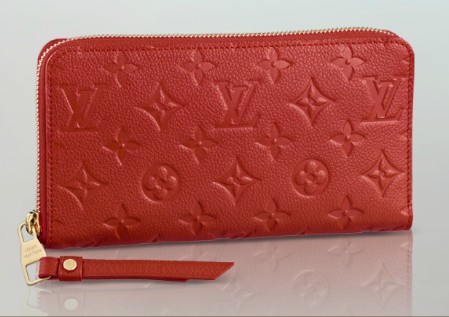 Louis Vuitton LV M60297 SECRET 經典花紋皮革壓紋拉鍊長夾