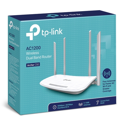 TP-Link Archer C50 AC1200 無線網絡wifi雙頻路由器(分享器)