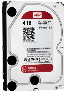 WD紅標4TB 3.5吋桌上型硬碟64MB/5400轉/3年保固